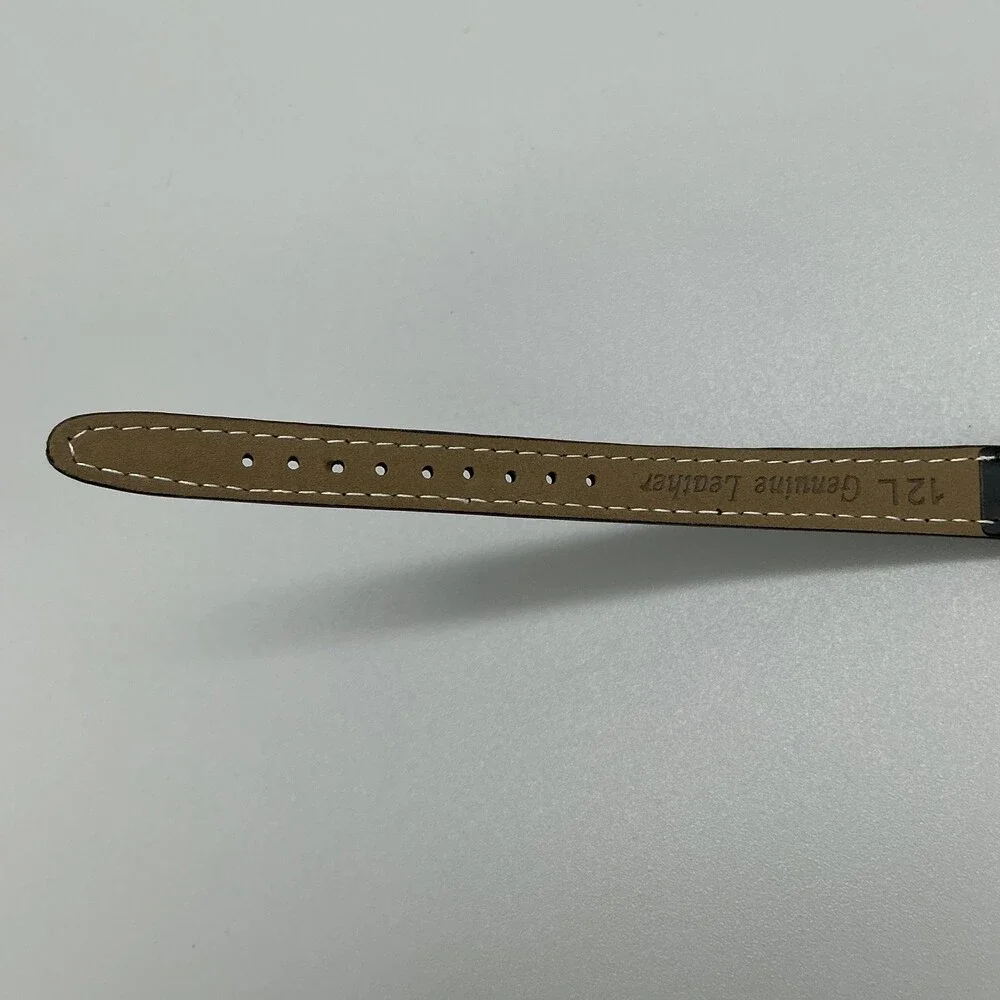 Vintage Timex Indiglo Womens Watch 25mm Black Dial Gold Tone Date New Battery